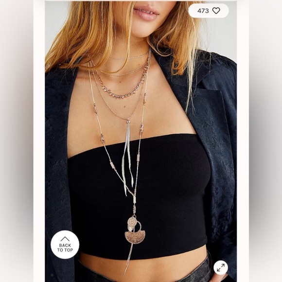 New Free People River and Roads Layered Necklace - Picture 2 of 6
